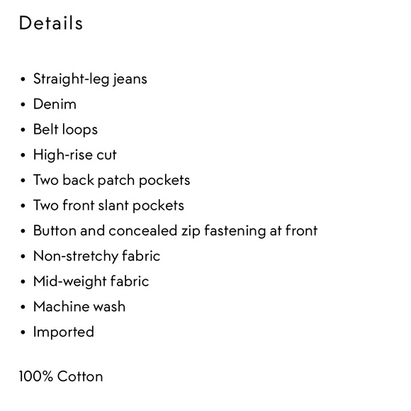 Alex Mill NWT Sullivan Straight Leg Jean Natural 0 100% Cotton 5 Pockets - Picture 9 of 10